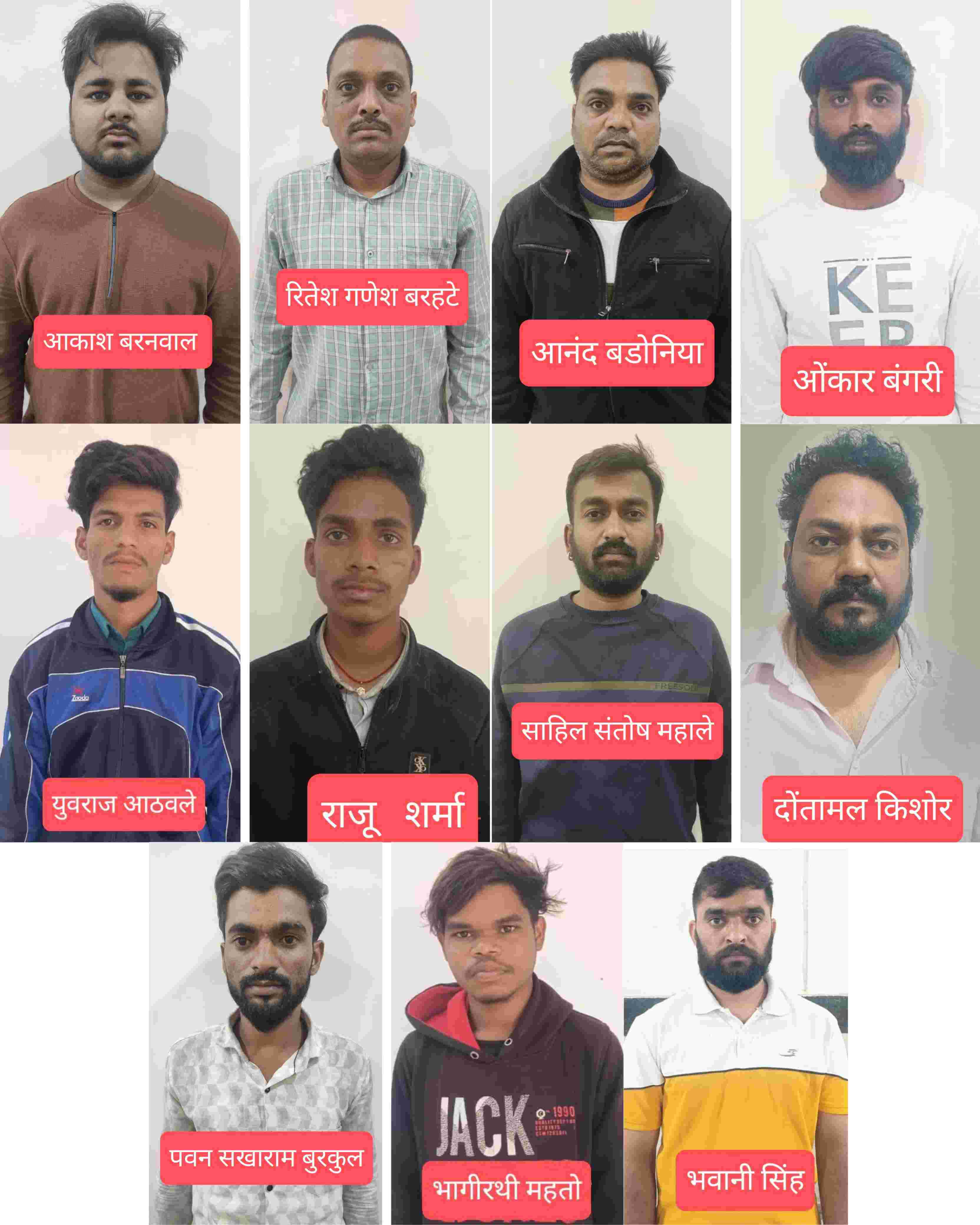 रायपुर: ऑपरेशन साइबर शील्ड रेड कार्रवाई, 11 अंतर्राज्यीय ठग गिरफ्तार. 