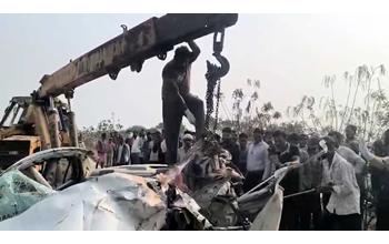 भीषण सड़क दुर्घटना में 201 कोबरा बटालियन के चार जवानों की दर्दनाक मौत, एक जवान गंभीर घायल…