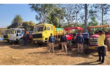 अवैध उत्खनन और परिवहन पर खनिज विभाग का शिकंजा कसा, पोकलेन सहित 16 वाहन जब्त