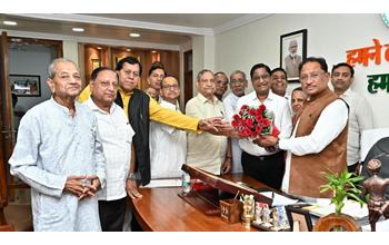 राज्यसभा सीट के लिए गौरीशंकर अग्रवाल को उम्मीदवार बनाने की मांग, अग्रवाल समाज ने मुख्यमंत्री साय से की भेंट