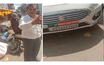 नशे में पूर्व गृहमंत्री के बेटे ने मचाया हंगामा, दुकान में घुसी कार; पिता का दबदबा दिखाकर थाने से गाड़ी लेकर फरार