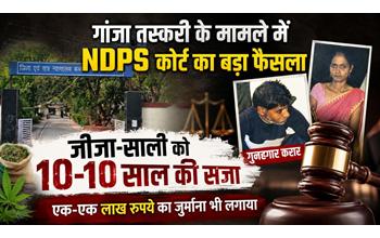 NDPS कोर्ट ने सुनाई कड़ी सजा: गांजा तस्करी के दोषी जीजा-साली को 10-10 साल की कैद